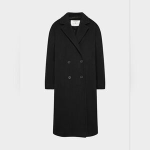 Aritzia The Slouch™ Coat - Soft Wool Cashmere Black XS